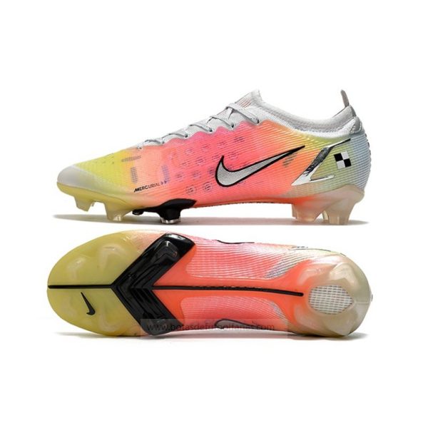 Nike Mercurial Vapor XIV Elite FG Blanco Rosa Plata